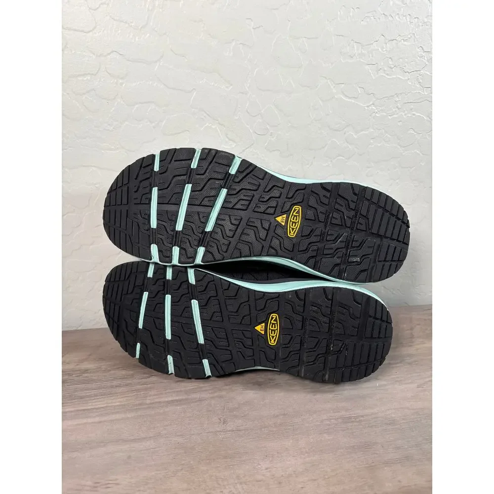 KEEN Vista Energy‎ Utility Shoes Women's 11 M Black Teal Pink Work Sneakers